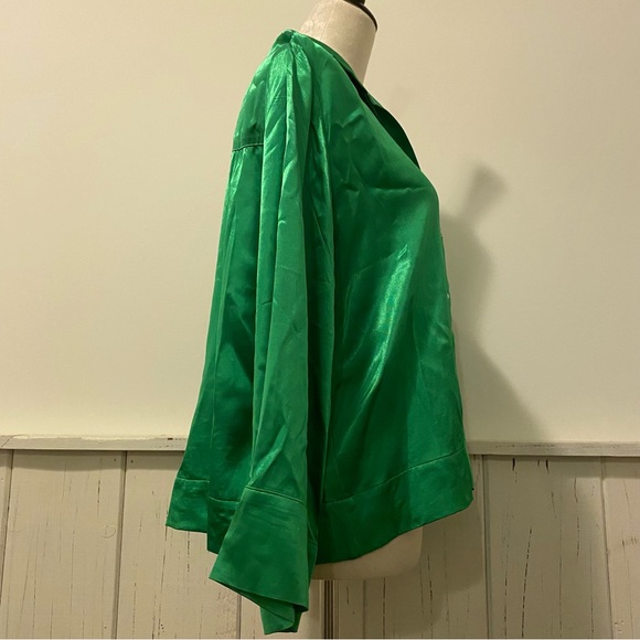NWT Pistola Small Green Sia Blouse - Picture 4 of 13
